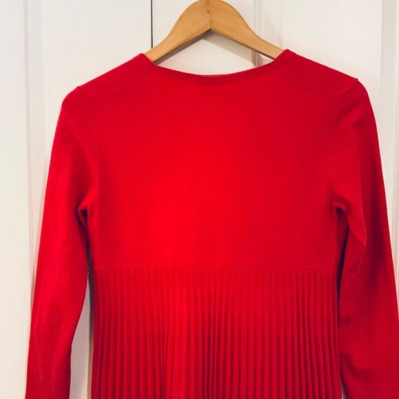 MRZ Pink Wool Blend V Neck Sweater Dress Medium - Picture 7 of 10